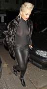 Rita Ora Braless In See-Thru Shirt