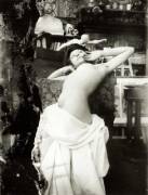 Alphonse Mucha, Model Posing In Mucha’s Studio, Rue Du Val De Grace, Paris (1902-1903)