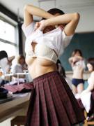 Underboob In The Classroom.