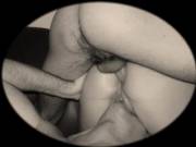 Licking Pussy While She's Being Fucked In The Ass (Large Creampie Eating Gallery ...