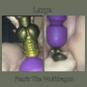 Just Received Fenrir The Wolfdragon, Large, Almost Taking All Of His Knot, Love Him!!