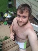 Enjoying A Beer Last Night