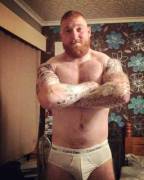 Red Bear *Drool* (X-Post From /R/Bearsinbriefs)