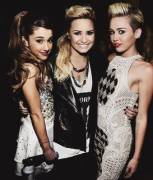Ariana Grande, Demi Lovato, Miley Cyrus Fmk