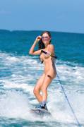 Naked Chick Water Skiing