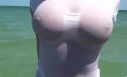 Wet T-Shirt &Amp;Amp;Amp; Bouncing Boobs [Gif]