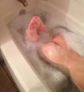 Petite Lil Feet With Soapy Bubbles