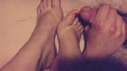 My Feet, Shiny With My Boyfriend's Cum.