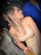 Gold Dress And A Lip Bite