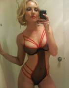 When The Lipstick Matches The Lingerie