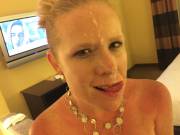 Had A Mini-Gangbang This Weekend. Got A Nice [F]Acial (Xpost From /R/Slutwife)