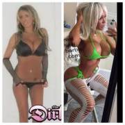 Evolution Of A Built Barbie! Note The 3Rd Photo Of Her Next To &Amp;Quot;Regular&Amp;Quot; ...