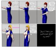 I Drew A Bimbofication Comic. Any Feedback Would Be Good.