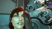 Femshep Cockslapped By A Biotic God