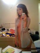 Nothing But A Button-Up On.