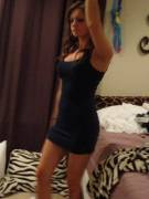 Sexy Lady In A Little Black Dress