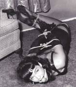 Bettie Page Tied Up And Ball Gagged.