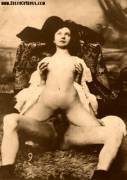 Antique Sex 1800S - Riding Cock Whilst Nipples Delightfully Fondled