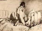 A Bit Of Fine-Art Facesitting, Courtesy Of Mihaly Zichy (Hungarian Artist Active ...