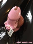 Locking My Chastity To My Catsuit