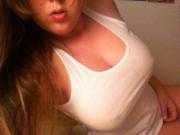 White Tank Top From /R/Bigboobsgw