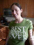 Best Brunette Ever - With Rippled V And E