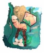 Tending To The Flower By 34No404