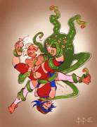 Enko X Castani X Tentacles By Bbc-Chan