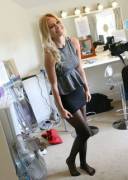 Happy Embarrassed Blonde