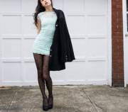 Baby Blue Lace Dress