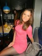 Pink Dress, Blue Eyes, And A Creepy Girl In The Background