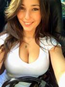 Angie Varona In A Tight White Shirt