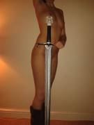 Boots And &Amp;Quot;Longclaw&Amp;Quot; Sword Of Jon Snow. Winter Is Cumming. One/One/One