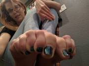 I Soaked My Toes And Did A Mini Pedi- Led To Some Nibbling :)