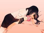 Blindfolded (Xpost From /R/Yuri)