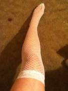 White (F)Ishnet Thigh Highs