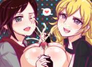 Ruby &Amp;Amp;Amp; Yang Double Titjob