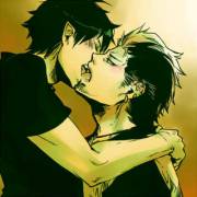 Bon X Rin From Blue Exorcist! Very Nice Piece Of Art. 