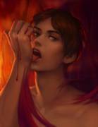 Eren With His Tongue Out.