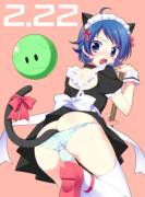 Neko Boy Trap With Striped Panties