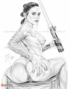 Daisy Ridley As Rey (Star Wars: The Force Awakens) By Armando Huerta