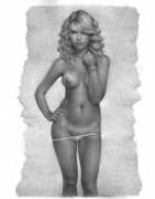 Monochrome Drawing Of Taylor Swift By Boris Lopez