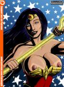 Wonder Woman, Popping Out Of Her Top (Karmagik)