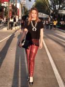 Altair Jarabo - Red Leather Pants