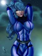 Luna Pin-Up, By Aethosart