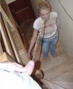 My Sister Tried To Interrupt Our Poker Game. Take That You Stupid Skank! Haha