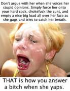 A Harsh Spanking Would Also Help Her Learn Her Place