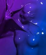 X-Post From R Pics. Very Hot What I Believe Is A Girl In A Colorful Vac Bed.