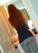 Sexy Brunette Girl With Perfect Body