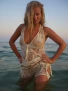 Stunning Blonde On Vacation